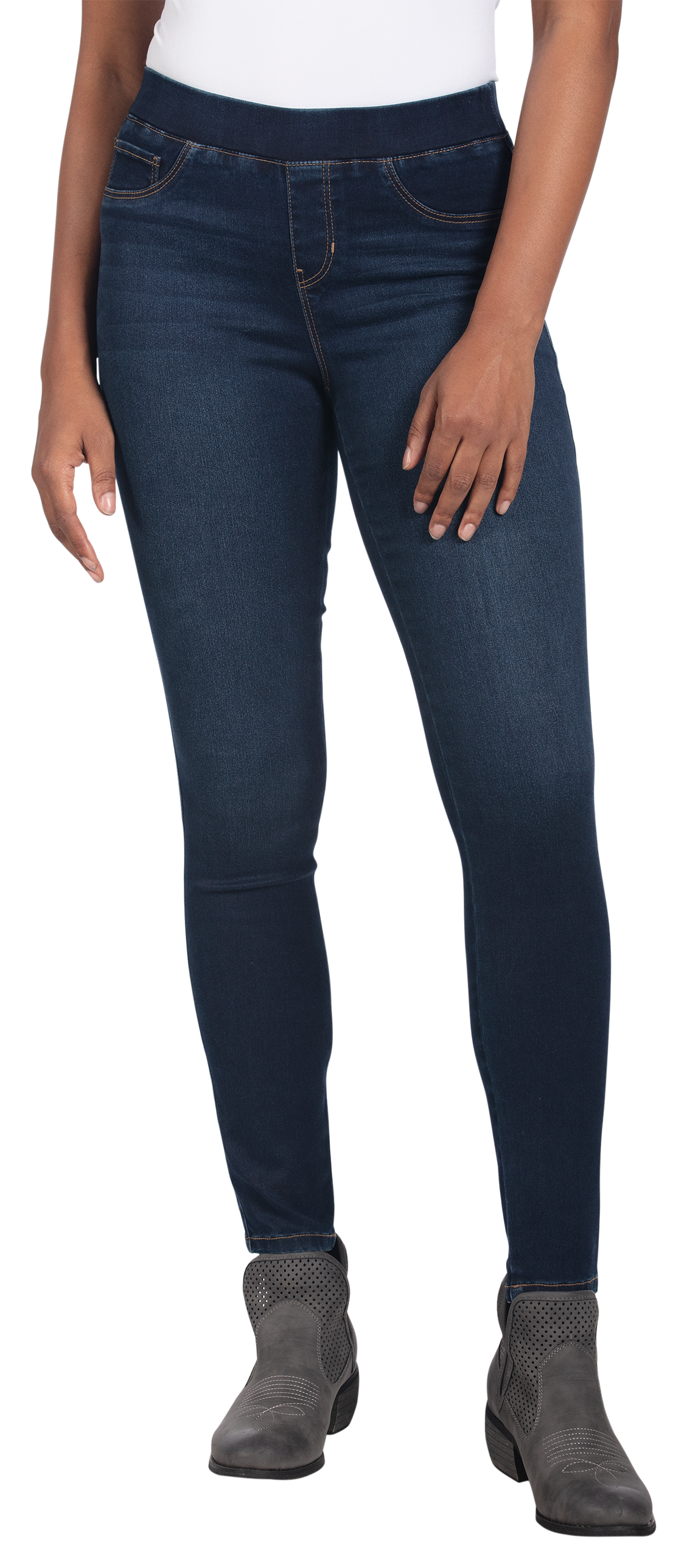 Natural Reflections Lucy Repreve Pull-On Denim Jeggings for Ladies ...